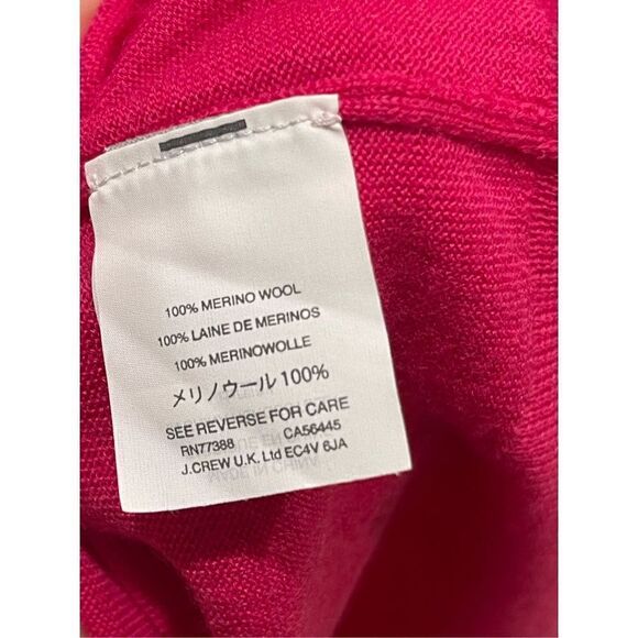 J. Crew Merino Wool Pink Crew Neck Sweater Size XS - Picture 3 of 5